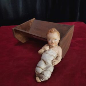 Nativity Crib Infant Jesus Bambino Complete with Crib (SOLD)