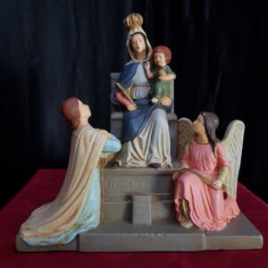 Mary Queen of All Hearts Antique Old French Statue (SOLD)