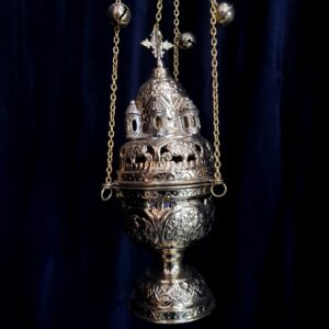 Brass Thurible Censer Incense Burner Byzantine Styled with Bells (SOLD)