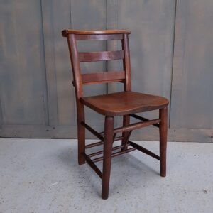 Hampstead Antique Elm and Beech Ladderback Church Chapel Chairs (SOLD)