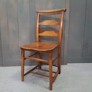 Bournville Vintage Elm & Beech Ladderback Church Chapel Chairs (SOLD)
