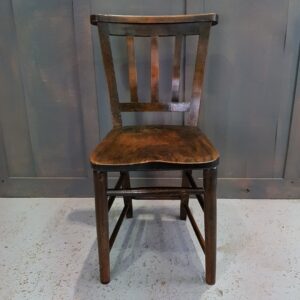 Beaconsfield Elm & Beech Slatback 1930's Church Chapel Chairs (SOLD)