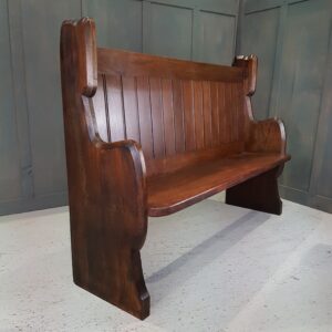 Eltham High Back Vintage Oak Choir Pew (SOLD)