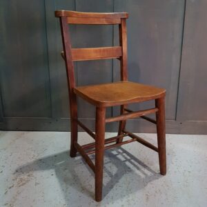 Teddington Elm & Beech Church Chapel Chairs with Bookshelf (SOLD)
