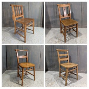 Antique Old Wooden Church Chapel Chairs For Hire