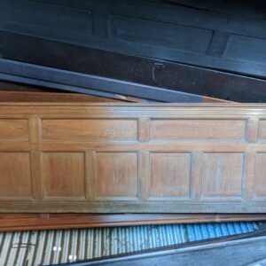 Three Long Lengths Antique 'Square & Rectangular' Oak Panels Panelling from St Giles Cripplegate (SOLD)
