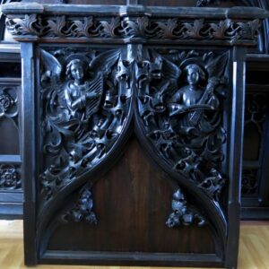 Spectacular Carved Gothic Oak Angel Panel (SOLD)