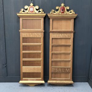 Oak Hymn and Psalm Boards (SOLD)