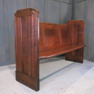 Solid Oak 'Odeon' Style 1930's Vintage Deco Northwood Church Chapel Pews (SOLD)