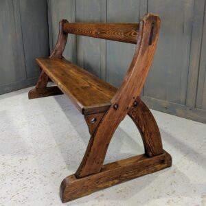Victorian 'Y' Shape Simple Pew Bench from a Private Chapel in Dover (SOLD)