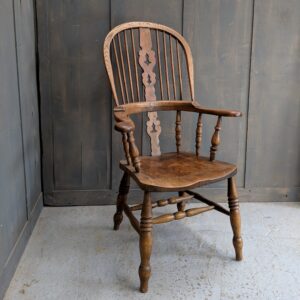 Extra Large Handmade Elm & Beech Vintage Windsor Chair (SOLD)