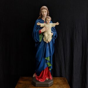 Restored Antique English Statue of Our Lady & Child (SOLD)