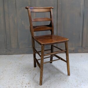 West Ham Baptist Medium Brown Beech Vintage Ladderback Church Chapel Chairs (SOLD)