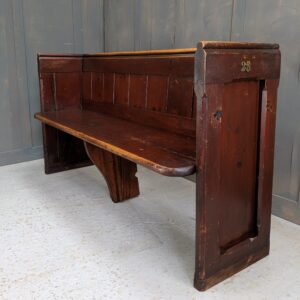 St Mary's East Molesey Simple Pine Victorian Church Pew Bench (SOLD)