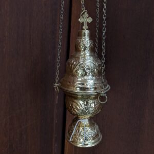 Acanthus Pattern Brass Thurible Censer Incense Burner