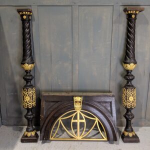 Large Decorative Antique Architectural Elements Comprising Columns & Arch (SOLD)