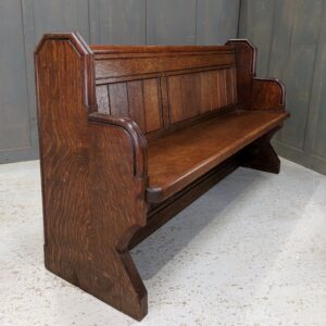 St John at Hackney Vintage Main Worship Oak Church Pew (SOLD)