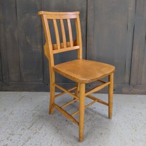 Dorking 1960's Vintage Elm & Beech Slatback Church Chapel Chairs (SOLD)