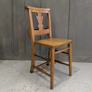 High Wycombe Oak & Beech Fiddleback Chapel Chairs (SOLD)