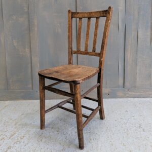 Elm & Beech Vintage School Slatback Chairs from Stockport (SOLD)
