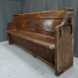 'No 20' Amazingly Distressed Victorian Pine Church Chapel Pew (SOLD)