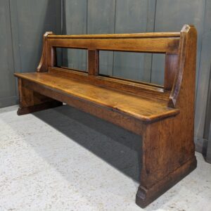 Antique Oak Open Back Church Pews Benches from St Philip, Tottenham (SOLD)