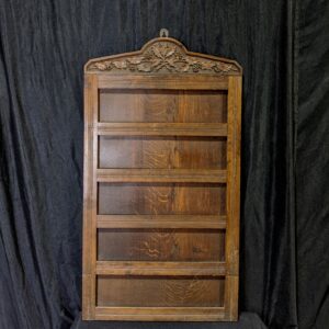 Antique 'Holly & Ivy' Carved Oak Five Hymn Church Hymnboard (SOLD)