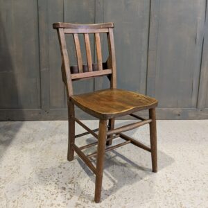 Mealing Brothers Quality Elm & Beech Slatback Church Chapel Chairs (SOLD)