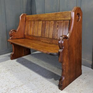 Blackheath Victorian Pitch Pine Church Chapel Pews With Quatrefoiled Ends (SOLD)