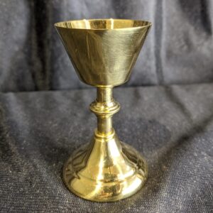 Miniature Gilt Brass Chalice Suitable for Travel Kit or Tiny Altar