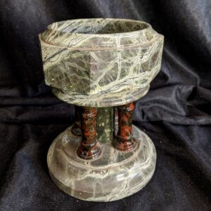 Miniature Marbleware Antique Baptismal Font (SOLD)