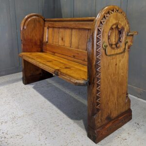 Unique & Exciting Antique 1876 Carved Pine Church Chapel Pews from St Clements, Oxford (SOLD)