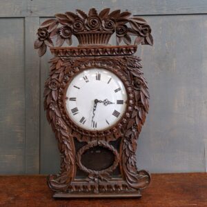Slightly Outrageous Pineapple Shaped Antique Clock Case with Face Hands & Bell (SOLD)
