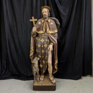 Best Ever Saint Roc with Dog Statue from the Maricolen Convent in Antwerp (SOLD)