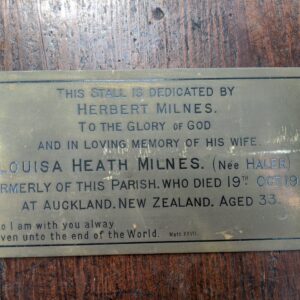 WW1 Tragic Double Memorial Oak Prayer Desk Prie Dieu (SOLD)
