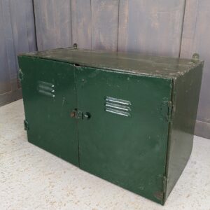WW2 Era Vintage Green Painted Cupboard Locker Cabinet with Shelf (SOLD)