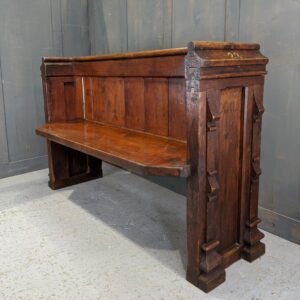 1860's Antique Pine Buttressed Ended Church Chapel Pews (SOLD)