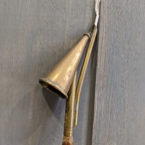 Victorian Brass & Oak Candle Snuffer/Candle Lighter on Pole (SOLD)