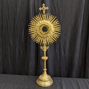 Large Spectacular Beaux Arts Solid Brass Monstrance (SOLD)