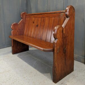 Slough Victorian Pitch Pine Antique Church Chapel Pew (SOLD)