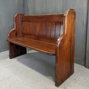 Shrewsbury Victorian Antique Pitch Pine Church Chapel Pew (SOLD)