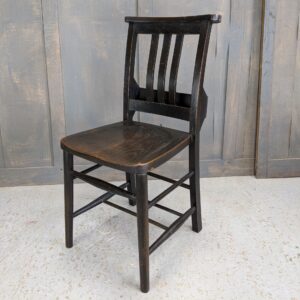 St Alban's Dark Elm & Beech Slatback Church Chapel Chairs (SOLD)