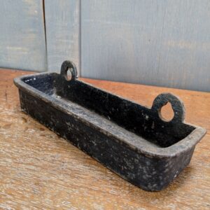 All Black Cast Iron Victorian Drip Trays with Hanging Loops (SOLD)