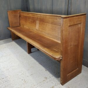Heavy Solid Oak 1950's Church Chapel Pews Benches from a large Woking Church (SOLD)