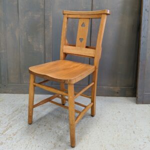 Double Cloverleaf Elm & Beech Church Chapel Chairs (SOLD)