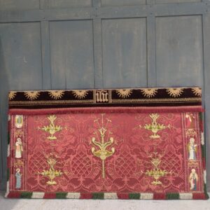 Spectacular Double Sided Antique Silk Altar Frontal with Figures (SOLD)