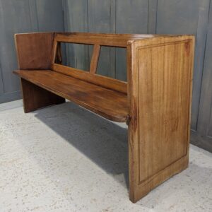 1963 Square Ended Hardwood Church Chapel Pews from St Peter's Catholic Church, Melton Mowbray (SOLD)