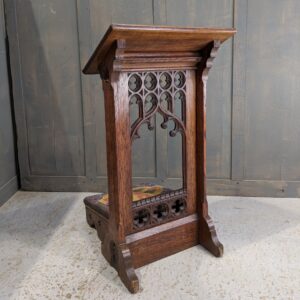 Unique Opportunity - One of Two Antique Gothic Prayer Desks Prie Dieu from Savoy Private Royal Chapel (SOLD)