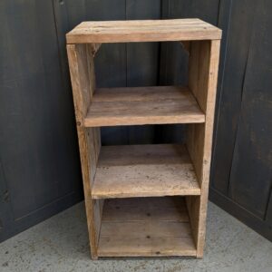 Crude Organic Three Shelf Heavy Pine Scaffold Board Storage Unit (SOLD)