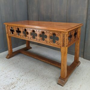 Excellent Late Gothic Quatrefoil Altar Communion Table (SOLD)